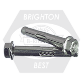Brighton Best - M10x60 MM - STAINLESS 316 SLEEVE ANCHOR, FLANGE NUT | W42260